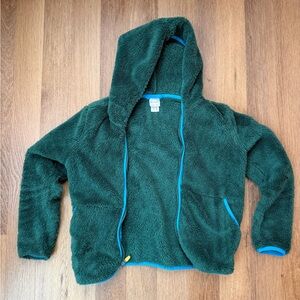 Hanna Andersson Teal Fleece Jacket with Blue Accents